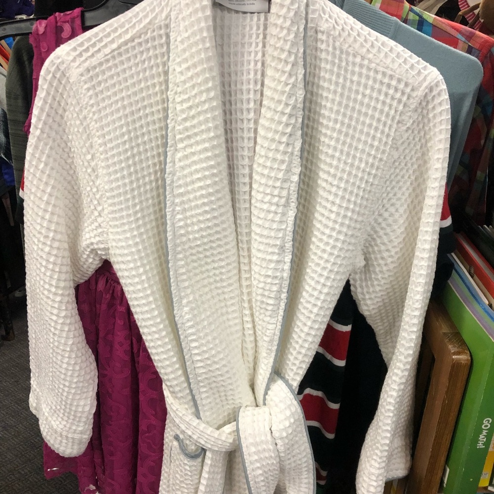 Boll & Branch waffle 100% organic cotton bathrobe